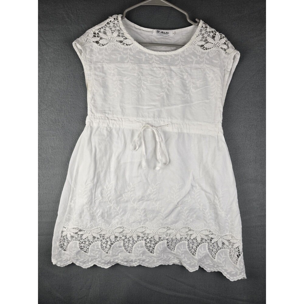MeiNa Mini Sun Dress Women Medium Boho Western Costal Prairie Cottagecore Romant